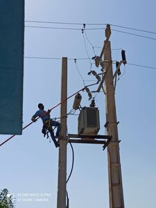 عملیات رفع اشکال ترانسفورماتور ایستگاه MH2 حفار غربی در خرمشهر ( کارون جنوبی)