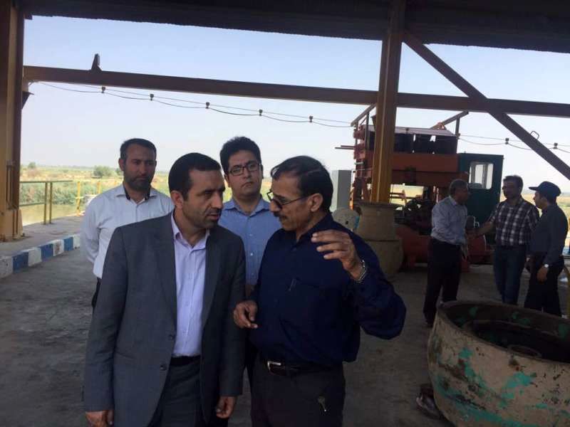 بازدید نماینده مردم امیدیه در مجلس از تاسیسات آبرسانی شرکت آب جنوب شرق