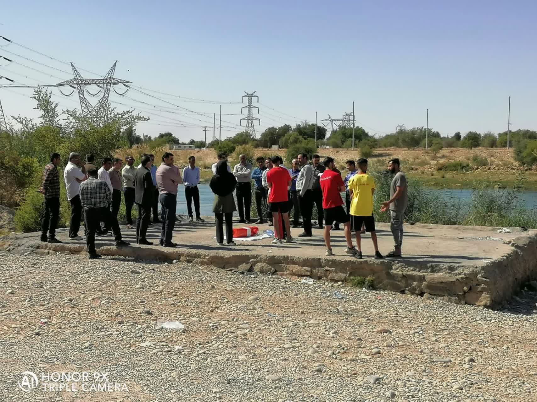 مانور نجات غریق در شرکت کارون بزرگ برگزار شد