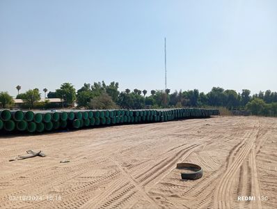 آغاز عملیات اجرایی کارگزاری لولههای خط انتقال 600 میلیمتر فولادی به مخزن 10هزار مترمکعبی مسکن مهر شوشتر