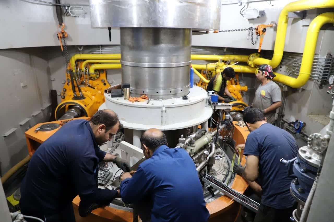 آبگیری و چرخش اولیه واحد بهینه سازی شده شماره ۲ نیروگاه سد دز