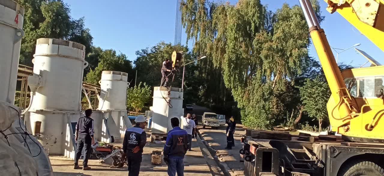 تعمیرات اساسی در ایستگاه های پمپاژ شبکه آبیاری دز