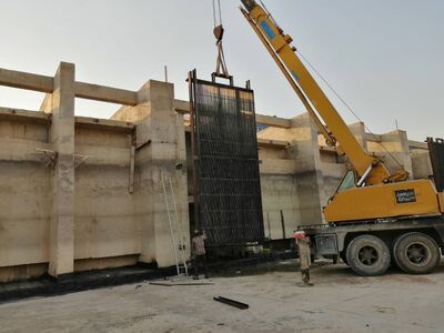 ساخت و نصب 2 دستگاه آشغالگیر فلزی در ایستگاه پمپاژ فتح المبین (ام الدبس)