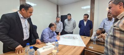 بازدید مدیرعامل سازمان آب و برق خوزستان از پروژه احداث تصفیه‌خانه آب کوت امیر