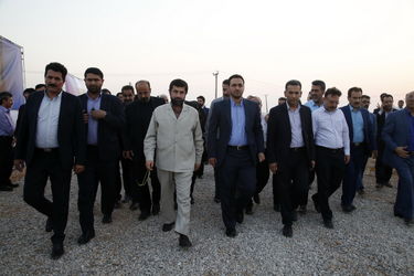 گزارش تصویری کلنگ زنی فاز اول طرح جامع آبرسانی شهرها و روستاهای جنوب شرق خوزستان