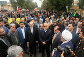 راهپیمایی ۲۲ بهمن با حضور پرسنل سازمان آب و برق خوزستان انجام شد