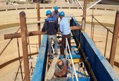 عملیات تعمیر تراست بیرینگ پل کلاریفایر تاسیسات آبرسانی دارخوین به اتمام رسید