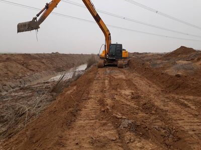                                           زهکش روستای بغدک لایروبی شد