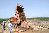 سیل بند روستاهای عمه و دفار ترمیم شد