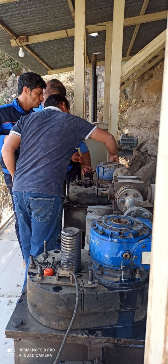 تعمیر و سرویس دریچه و گیربکس های ورودی سردهانه شبکه آبیاری میانآب شوشتر انجام شد