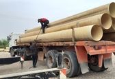اتمام عملیات انتقال لوله های GRP به انبارهای کوت امیر