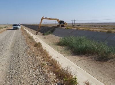 لایروبی کانال اصلی شبکه آبیاری هندیجان به گام آخر رسید