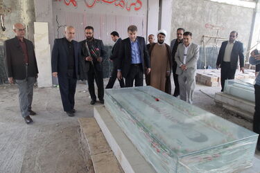 پاسداشت روز شهید با حضور مقامات سازمان آب و برق خوزستان در گلزار شهدای اهواز