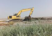 زهکش روستای آلبوحصار شادگان لایروبی شد