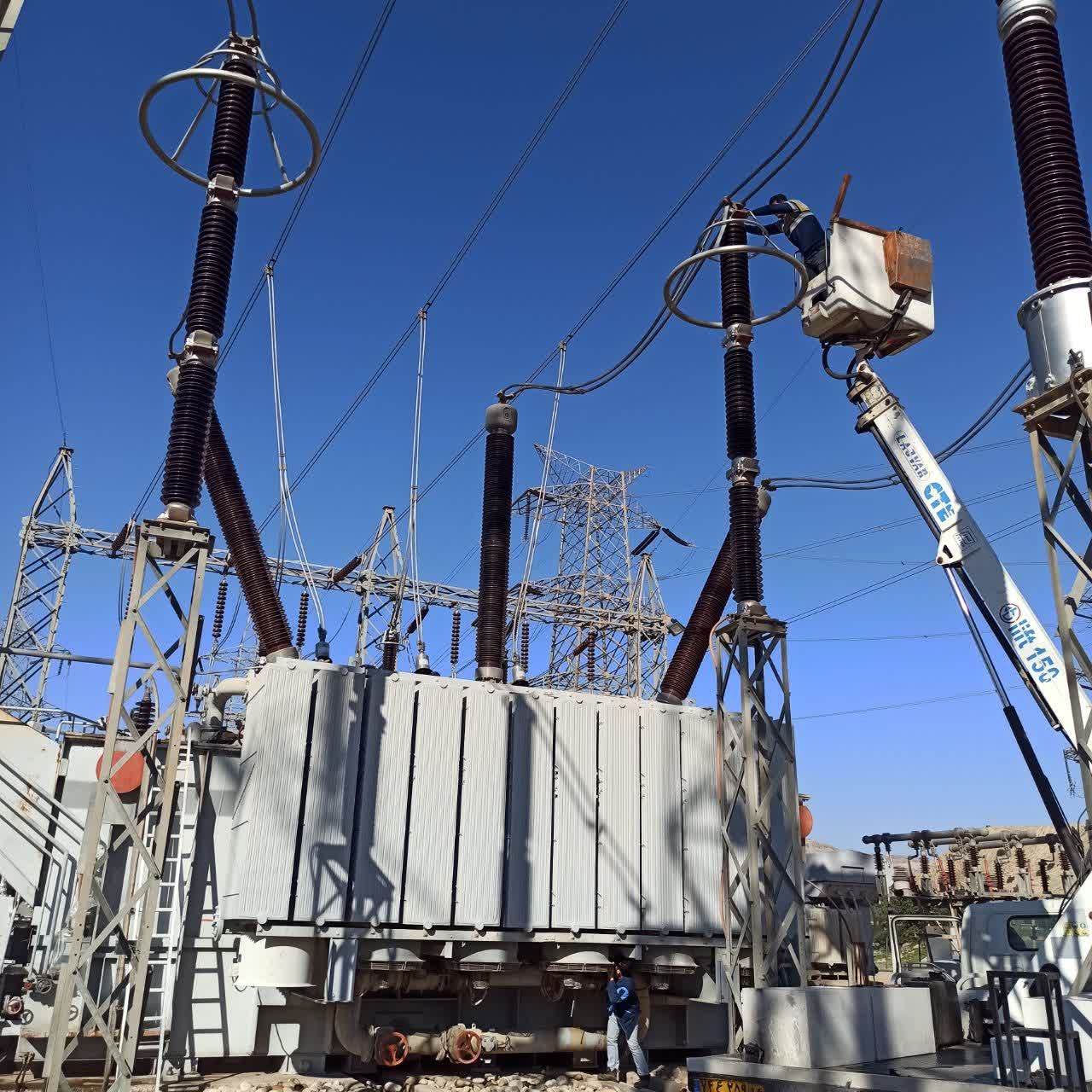 رفع نشتی از پست 400KV سد و نیروگاه مسجدسلیمان