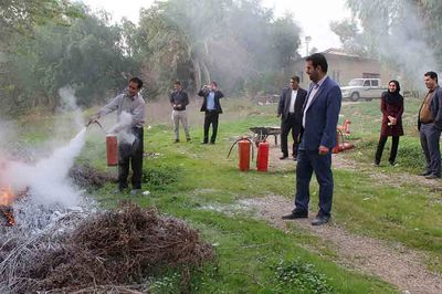      برگزاری مانور اطفای حریق در شرکت آبیاری کارون بزرگ 