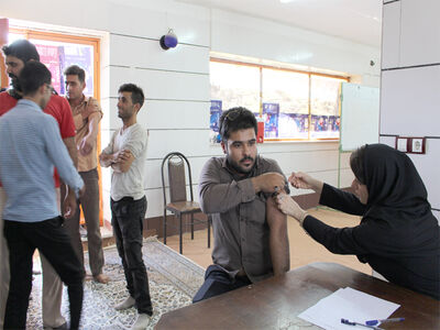 تزریق واکسن آنفولانزا به کارکنان شرکت بهره برداری مارون 