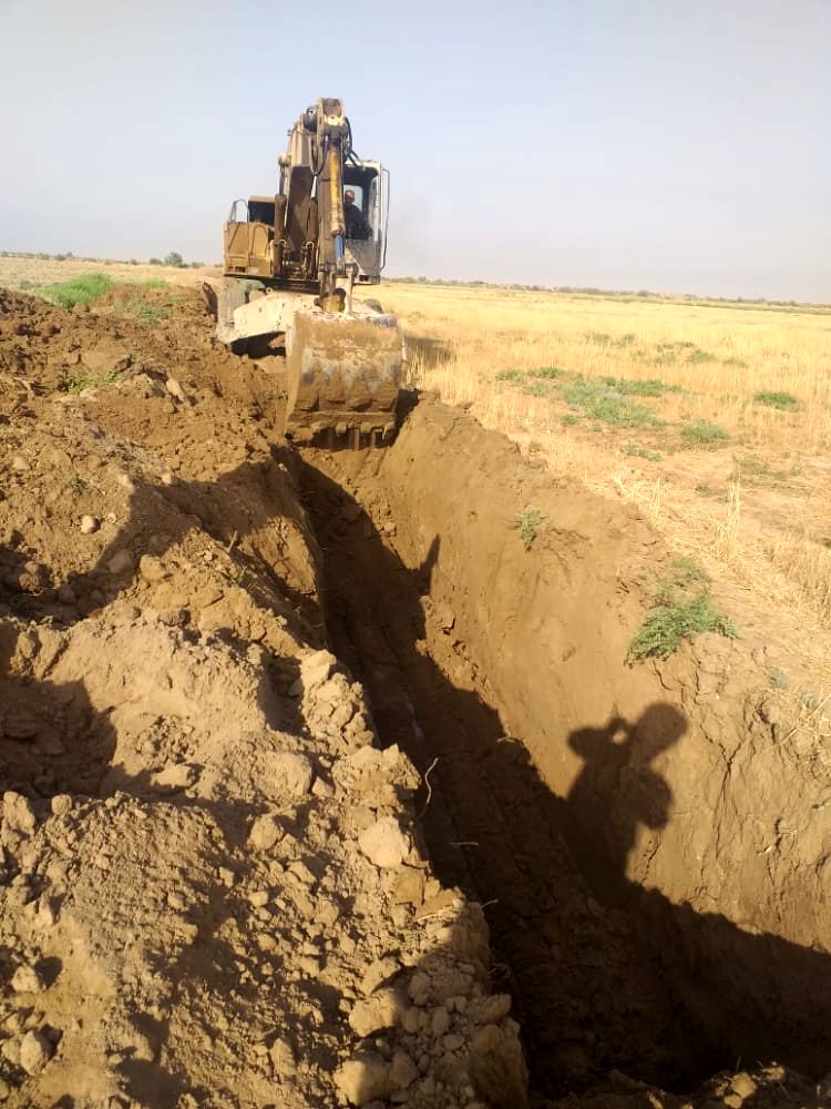 مشکل تجمع زه آب اراضی شبکه شهید رجایی مرتفع شد