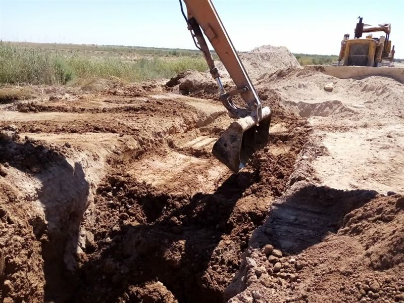 ترمیم کانال اصلی پای پل در شبکه آبیاری کرخه شمالی بدون قطع آب