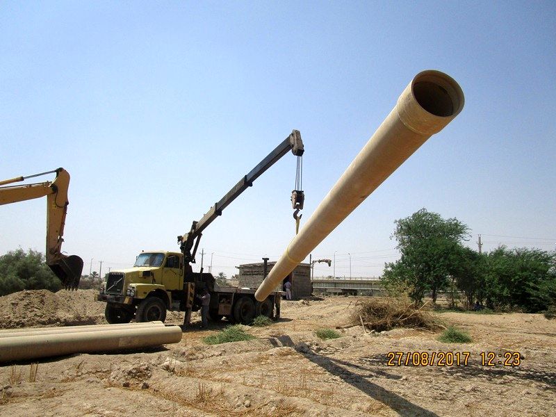 آغاز پروژه خط انتقال آب از سد آسک به تصفیه خانه قدیم هندیجان