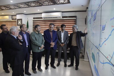 بازدید معاون سازمان صدا و سیمای کشور از مرکز دیسپاچینگ سازمان آب و برق خوزستان

