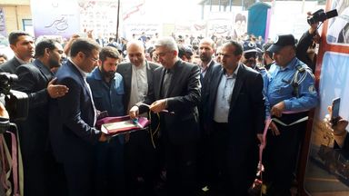 گزارش تصويري از افتتاحيه ایستگاه پمپاژ و خط انتقال آب از بستان تا پایانه مرزی چذابه با حضور وزير نيرو