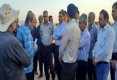 بازدید مدیرعامل شرکت بهره برداری از شبکه های آبیاری کارون بزرگ از شبکه آبیاری عقیلی