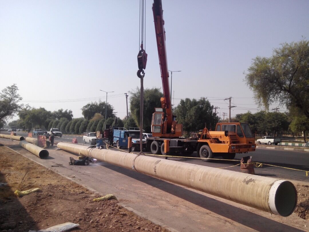   خط 600 میلیمتر فولادی به خط اصلی 1400 میلی متری دزفول متصل شد  



