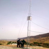 نصب و راه اندازی دکل تلفن همراه در سد و نیروگاه مسجدسلیمان