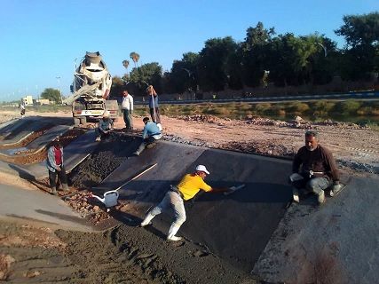 بازسازی اساسی و لاینینگ کانال E2L9 در شرق شبکه آبیاری دز
