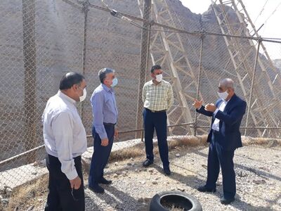 بازدید و ارزیابی تاج سد، کلیدخانه و دریاچه سد و نیروگاه دز