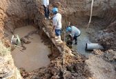 اتمام رفع شکستگی خط لوله جی‌آرپی در حمیدیه توسط شرکت آب غدیر خوزستان