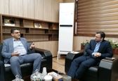 دیدار مدیرعامل شرکت بهره برداری از شبکه های آبیاری شمال خوزستان با سرپرست جدید فرمانداری ویژه دزفول