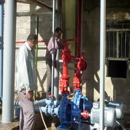 تجهیز انبار تجهیزات نیروگاه دوم سد شهید عباسپور به سیستم اطفای حریق