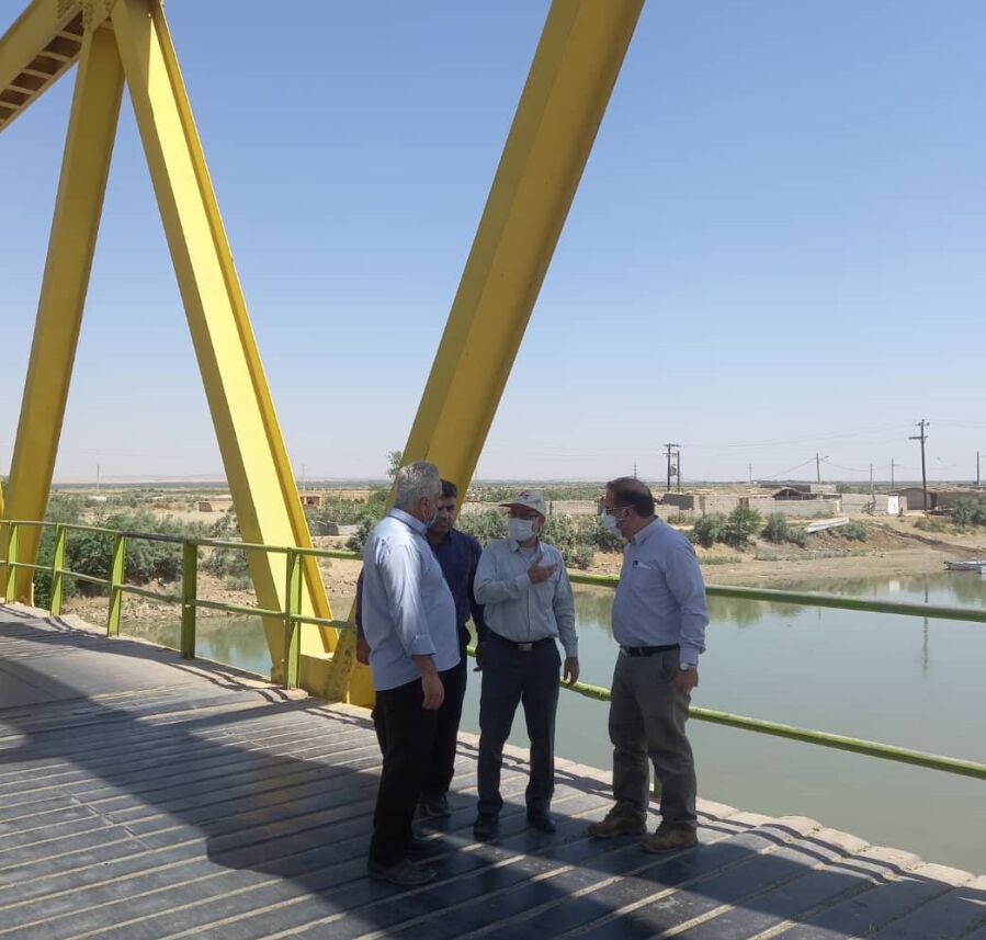 مدیرعامل شرکت آبیاری کرخه و شاوور از رودخانه‌های هوفل و نیسان بازدید کرد