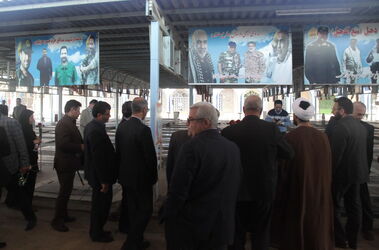 پاسداشت روز شهید با حضور مقامات سازمان آب و برق خوزستان در گلزار شهدای اهواز