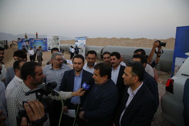 گزارش تصویری کلنگ زنی فاز اول طرح جامع آبرسانی شهرها و روستاهای جنوب شرق خوزستان