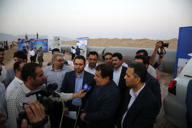 گزارش تصویری کلنگ زنی فاز اول طرح جامع آبرسانی شهرها و روستاهای جنوب شرق خوزستان
