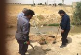 برخورد با برداشت کنندگان غیرمجاز آب در شبکه های آبیاری مارون