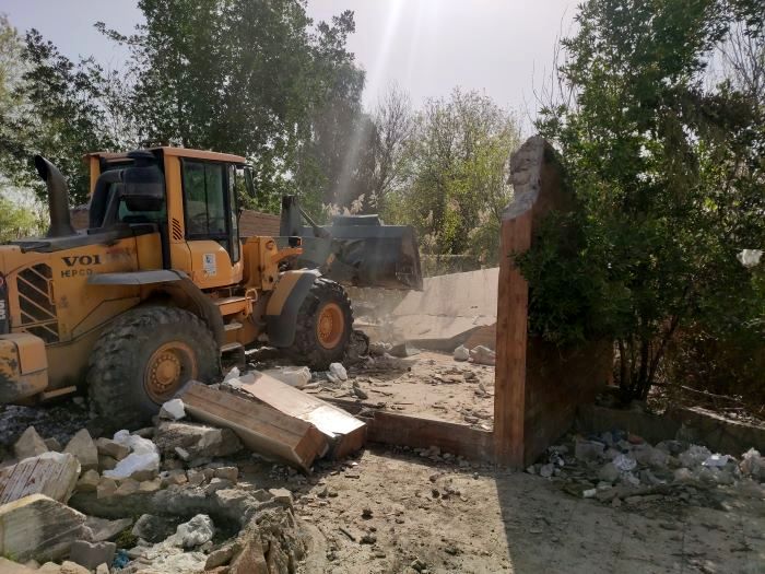 ادامه آزادسازی بستر فعال و سیلابی رودخانه مارون