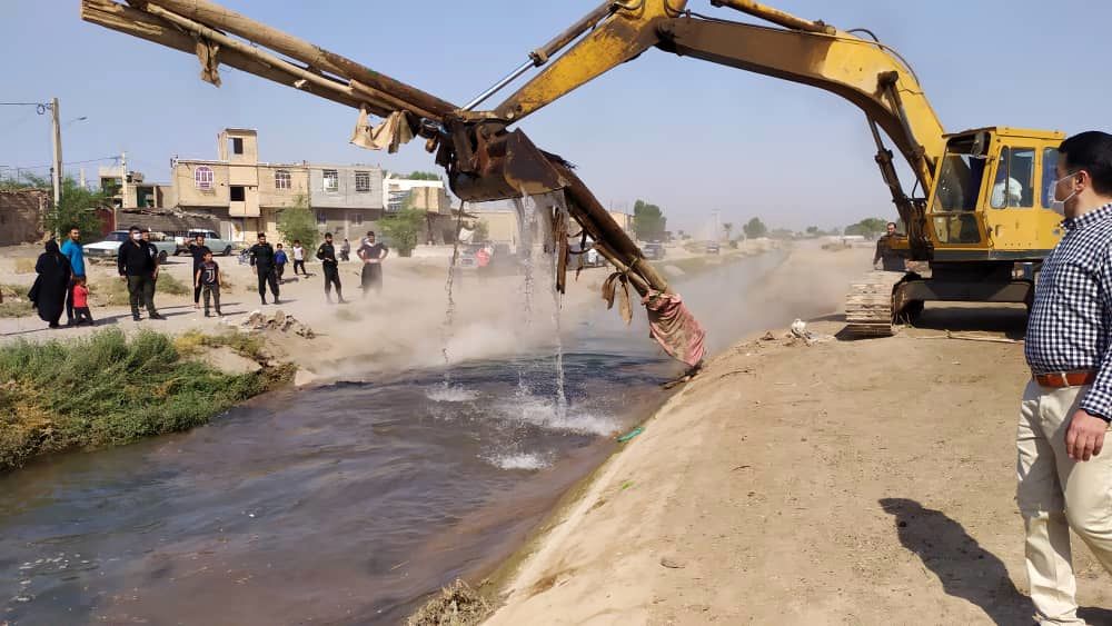 رفع تجاوز از حریم کانال E4L4 دزفول 