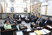 مدیرعامل سازمان آب و برق خوزستان با فرمانده انتظامی خوزستان دیدار کرد