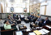 مدیرعامل سازمان آب و برق خوزستان با فرمانده انتظامی خوزستان دیدار کرد