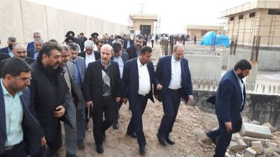 بازدید وزیر نیرو از تصفیه خانه فاضلاب خرمشهر