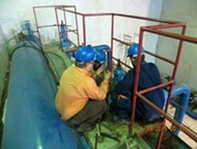 تعمیرات ضربتی در خط انتقال ۴۰ اینچ گدار مسجدسلیمان