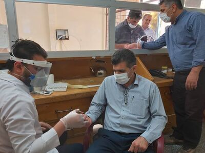 اجرای طرح غربالگری و سلامت سنجی کارکنان، در سد شهید عباسپور