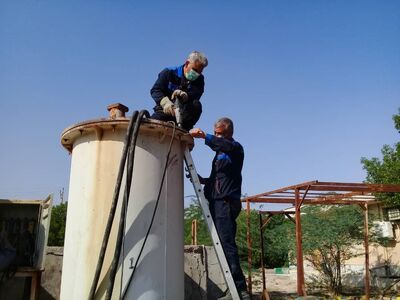 انجام عملیات تعمیر و اورهال  الکترو  پمپ های شناور ایستگاه سلامات   