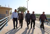 بازدید معاون شبکه‌های آبیاری و زهکشی سازمان آب و برق خوزستان از شرکت بهره‌برداری زهره و جراحی