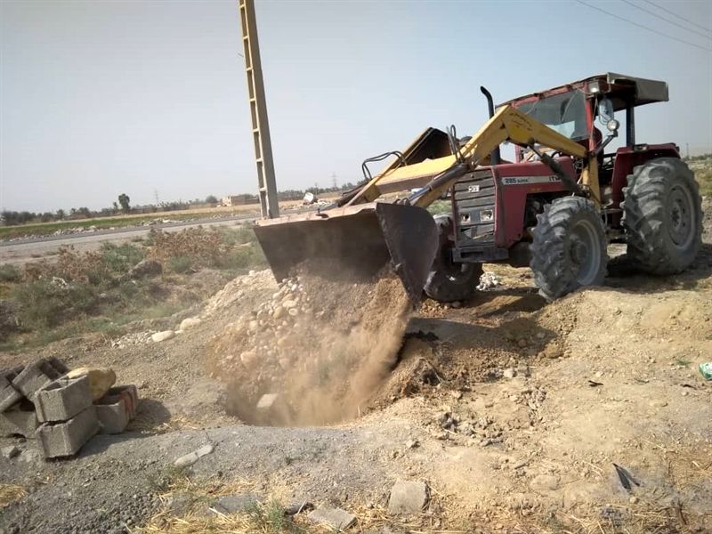 پر و مسلوب المنفعه سه حلقه چاه غیرمجاز در شهرستان بهبهان