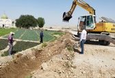 آبرسانی به اراضی سنتی روستای دوریکل با اجرای انشعاب ۱۸۰ متری در شبکه رامهرمز